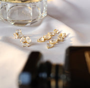 Gold Crystal Quartz Cascade Earrings - Simone Watson Jewellery