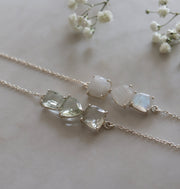 Silver Gemstone Bar Bracelet - Simone Watson Jewellery
